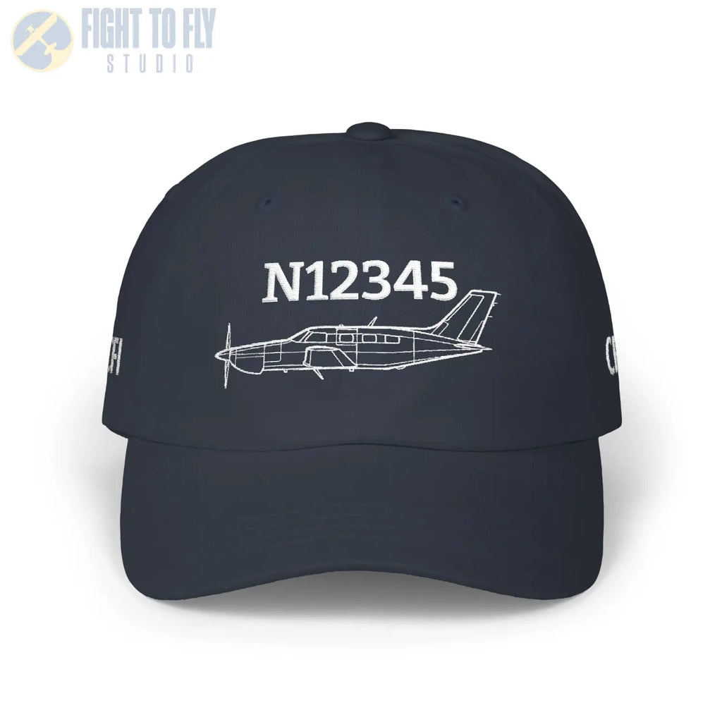 Your PA-46-350 Malibu Mirage Hat — Personalized with Tail Number & Custom Text - Hats - Pilot gifts - WWII warbird