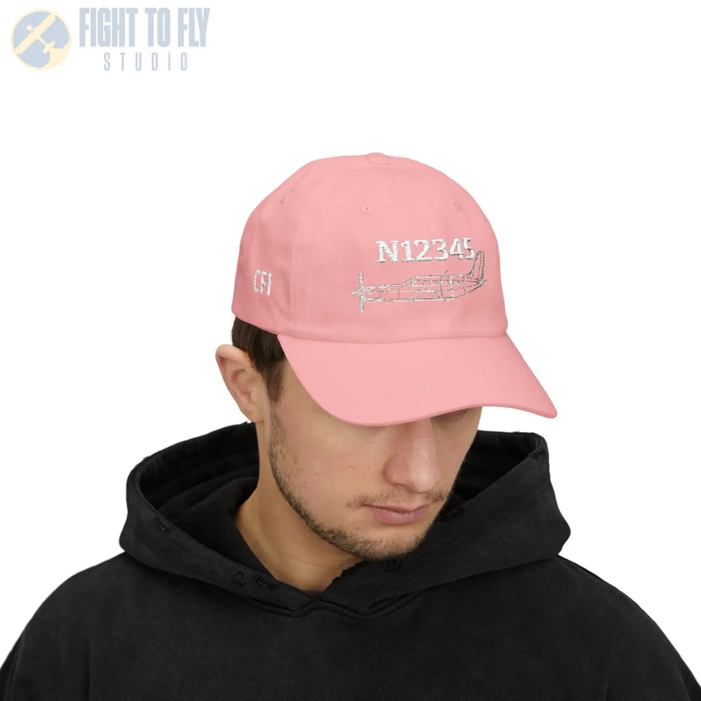 Your PA-46 Malibu Hat — Personalized with Tail Number & Custom Text - Hats - Pilot gifts - WWII warbird t-shirt