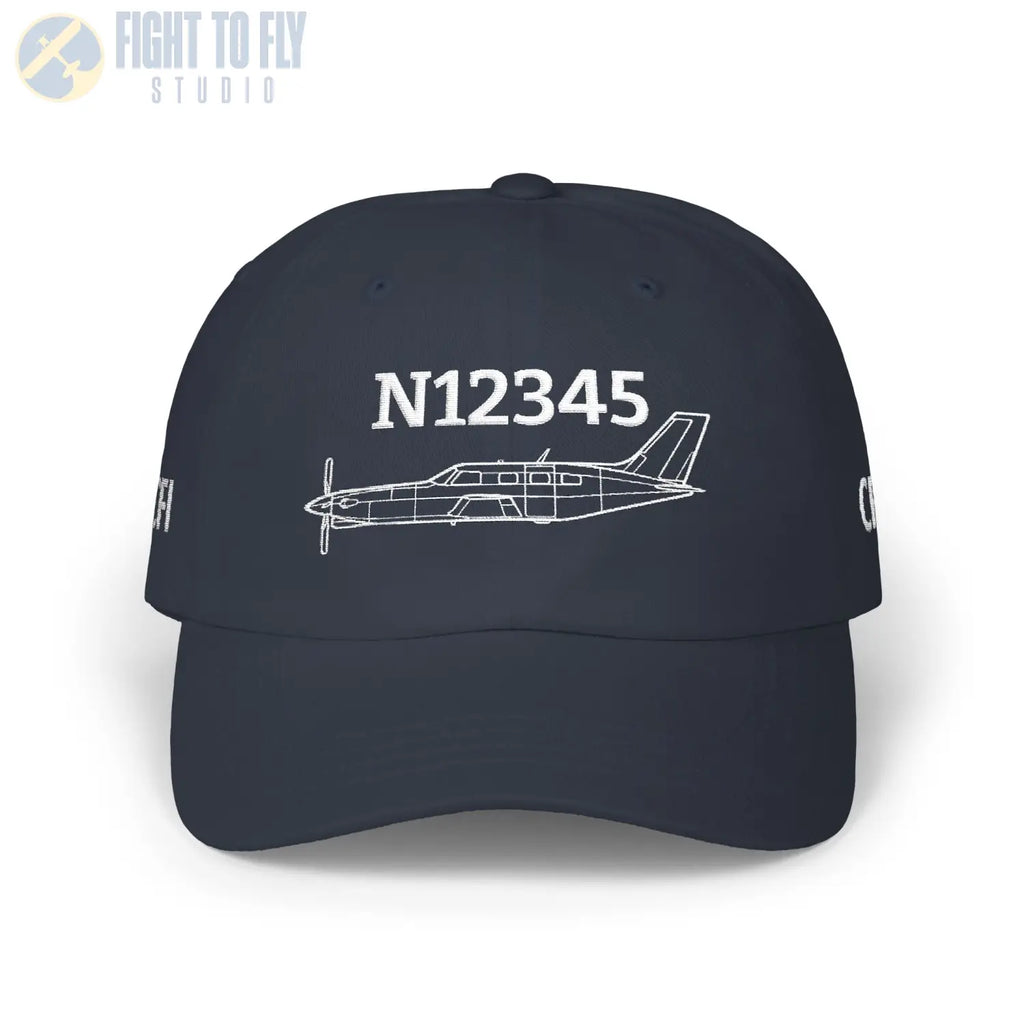 Your PA-46 Malibu Hat — Personalized with Tail Number & Custom Text - Hats - Pilot gifts - WWII warbird t-shirt