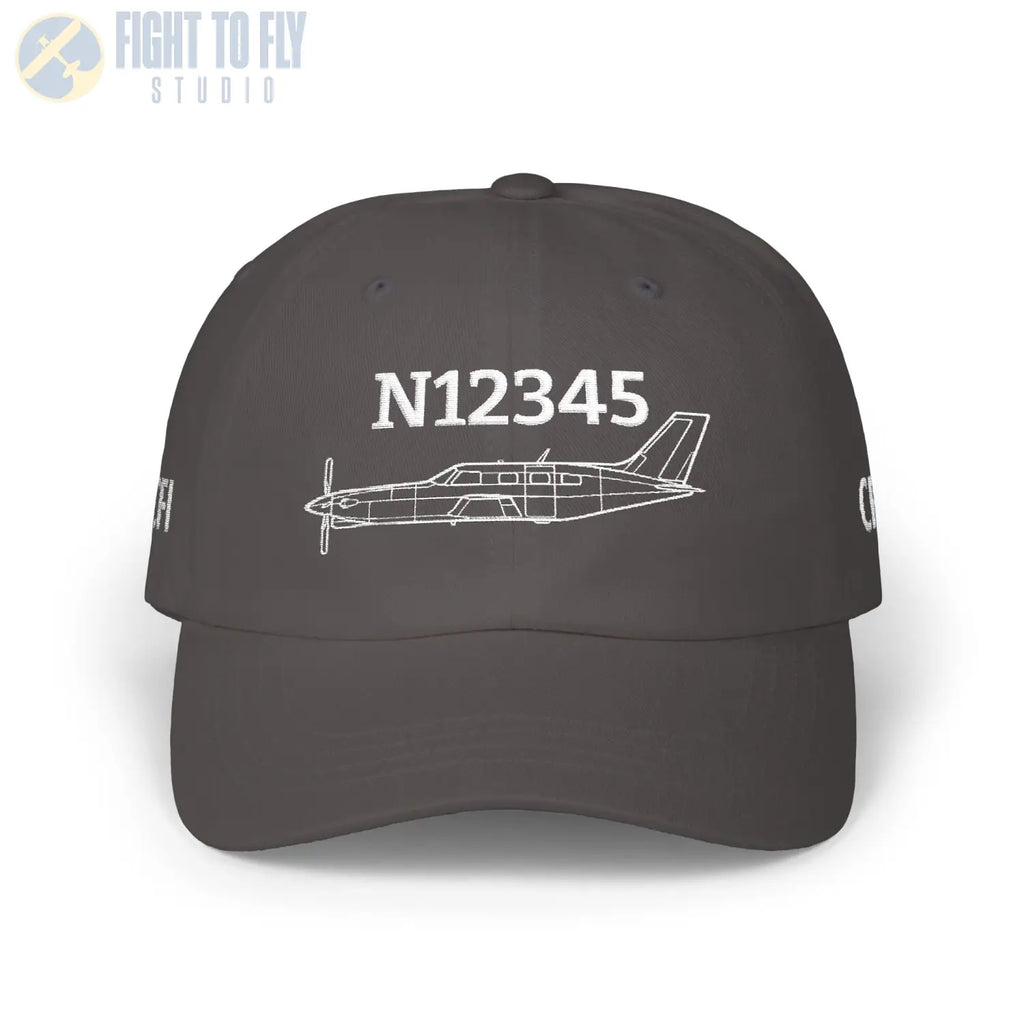Your PA-46 Malibu Hat — Personalized with Tail Number & Custom Text - Hats - Pilot gifts - WWII warbird t-shirt
