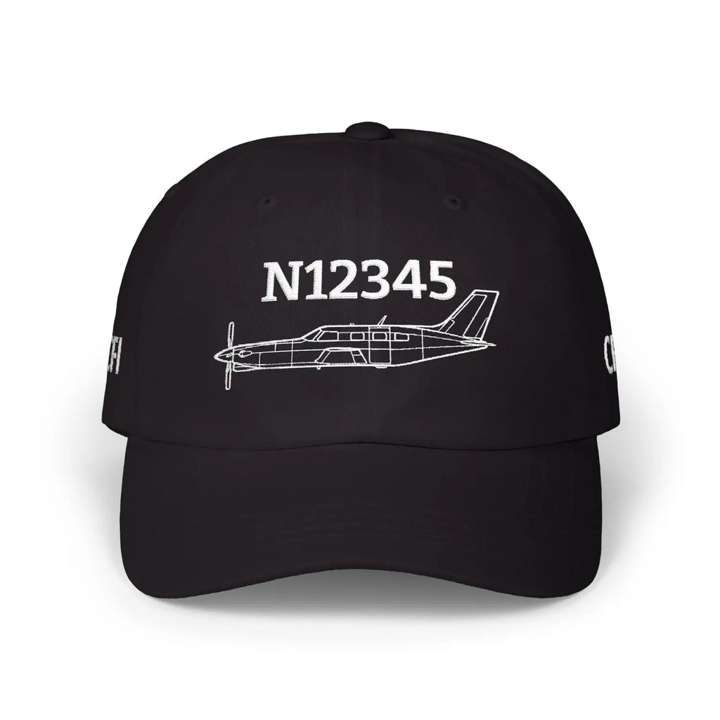 Your PA-46 Malibu Hat — Personalized with Tail Number & Custom Text - Hats - Pilot gifts - WWII warbird t-shirt