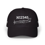 Your PA-46 Malibu Hat — Personalized with Tail Number & Custom Text - Hats - Pilot gifts - WWII warbird t-shirt