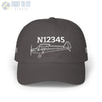 Your Piper J-3 Cub Hat — Personalized with Tail Number & Custom Text - Hats - Pilot gifts - WWII warbird t-shirt