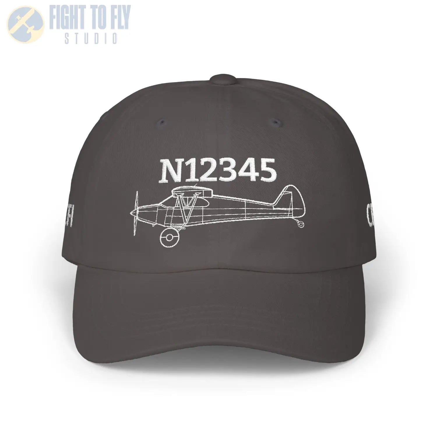 Your Piper PA-12 Super Cub Hat — Personalized with Tail Number & Custom Text - Hats - Pilot gifts - WWII warbird t-shirt