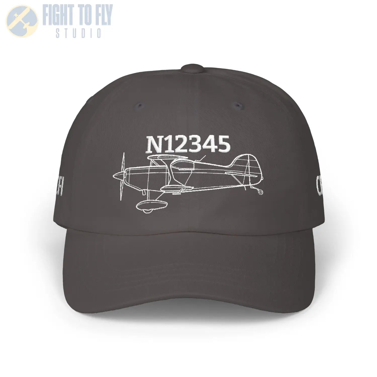 Your Pitts S-1T Hat — Personalized with Tail Number & Custom Text - Hats - Pilot gifts - WWII warbird t-shirt