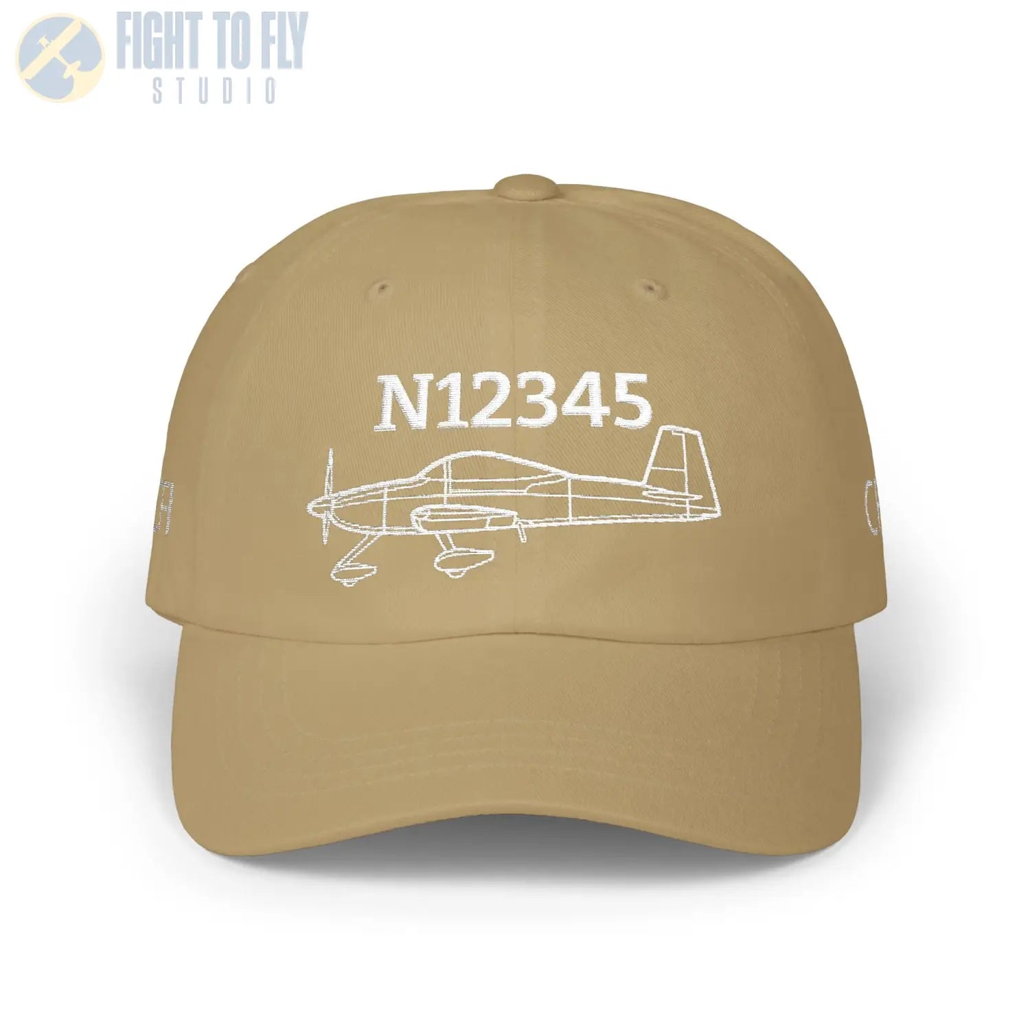 Your RV-8A Hat — Personalized with Tail Number & Custom Text - Hats - Pilot gifts - WWII warbird t-shirt