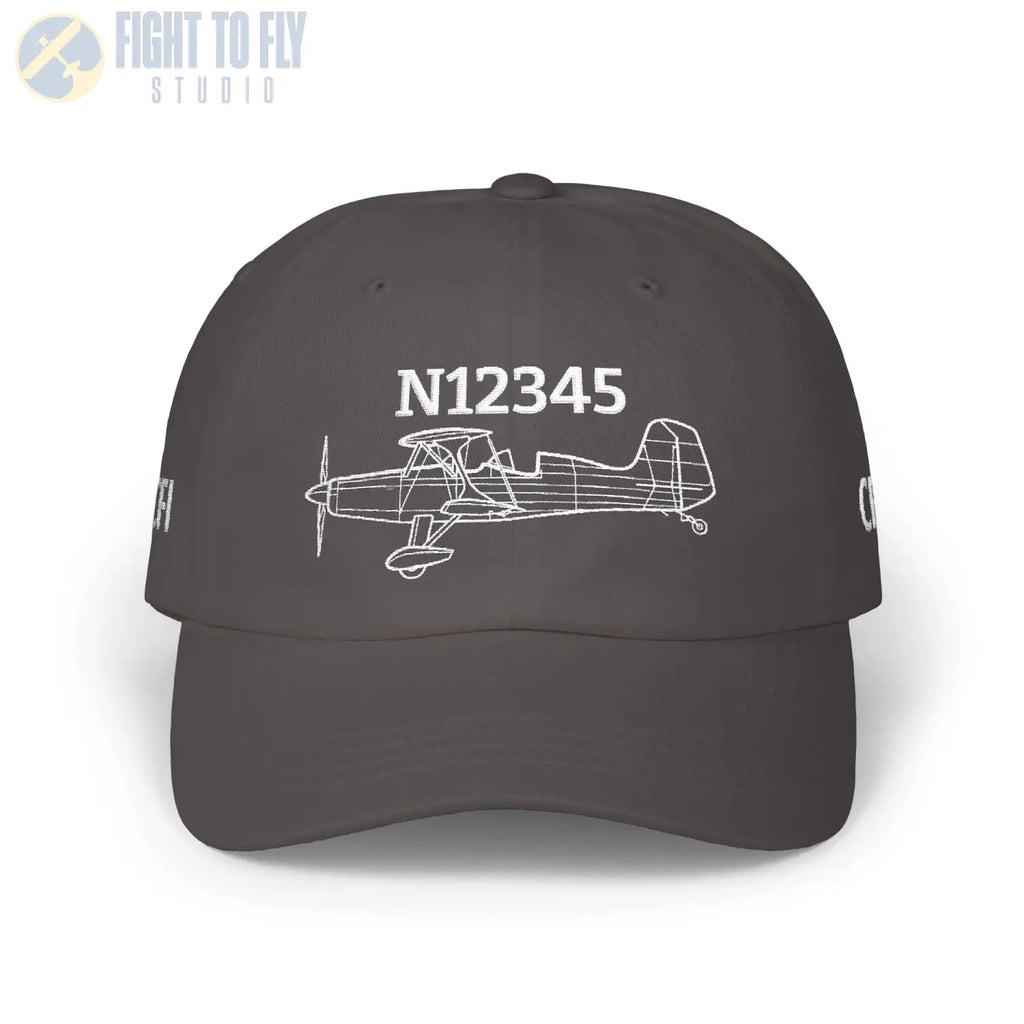 Your Starduster Too Hat — Personalized with Tail Number & Custom Text - Hats - Pilot gifts - WWII warbird t-shirt