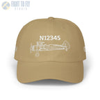 Your Stearman PT-17 Hat — Personalized with Tail Number & Custom Text - Hats - Pilot gifts - WWII warbird t-shirt
