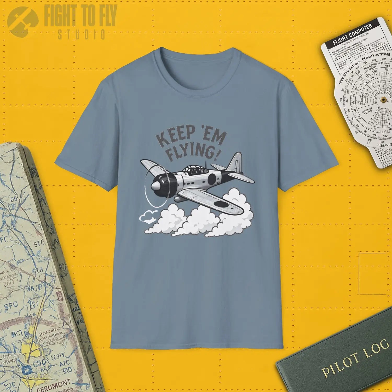 Zero “Keep ’Em Flying!” - T-Shirt - Pilot gifts - WWII warbird t-shirt