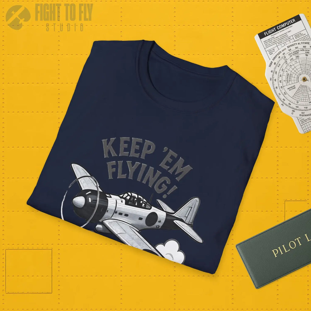 Zero “Keep ’Em Flying!” - T-Shirt - Pilot gifts - WWII warbird t-shirt