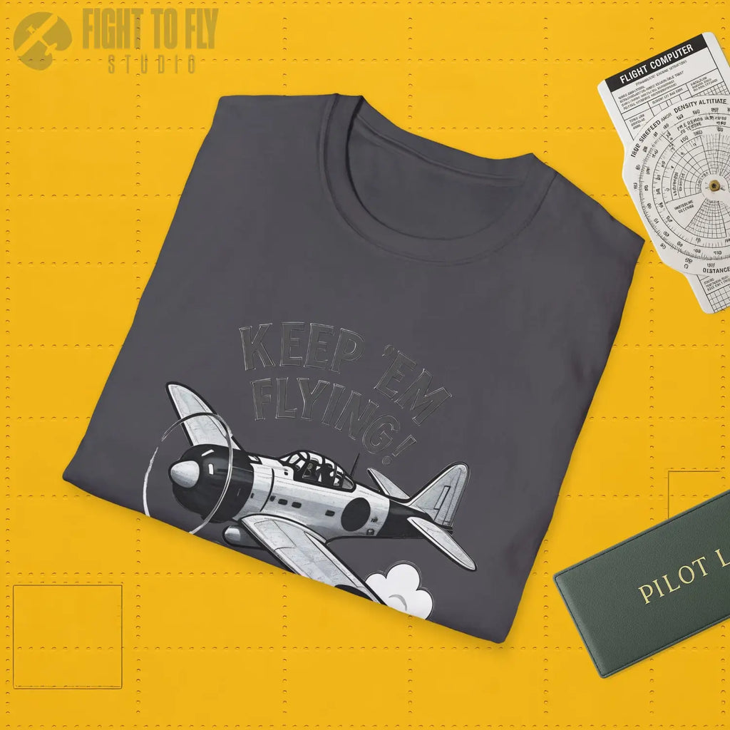 Zero “Keep ’Em Flying!” - T-Shirt - Pilot gifts - WWII warbird t-shirt