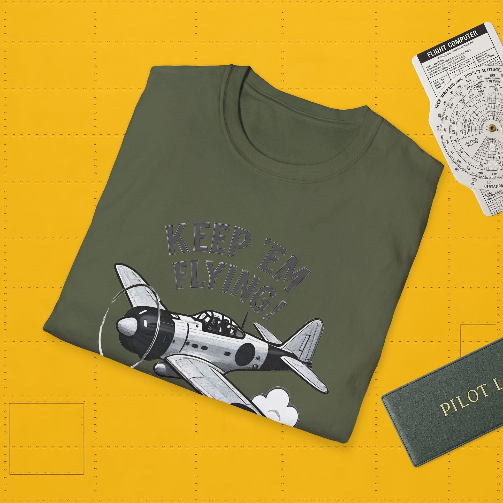 Zero Premium T-Shirt – “Keep ’Em Flying!” WWII Japanese Fighter Graphic Tee - Pilot gifts - warbird t-shirt