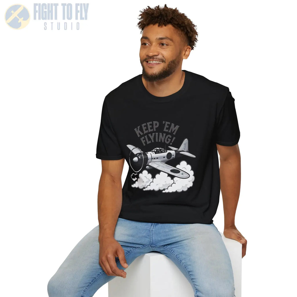 Zero “Keep ’Em Flying!” - T-Shirt - Pilot gifts - WWII warbird t-shirt