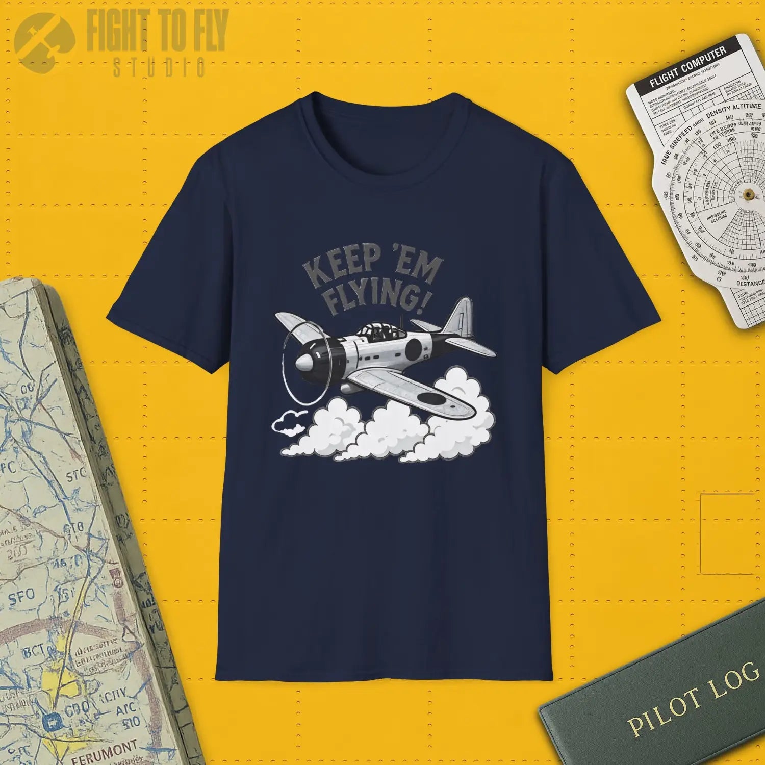 Zero “Keep ’Em Flying!” - T-Shirt - Pilot gifts - WWII warbird t-shirt